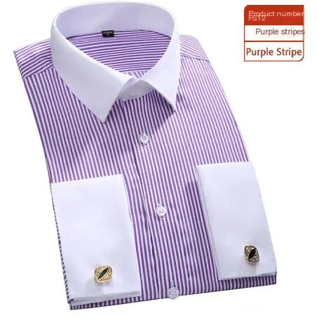 Classic French Business Dress Shirt for Men