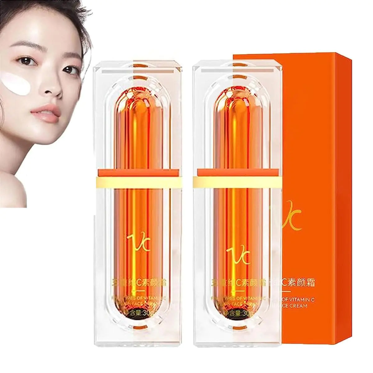 Five Vitamin C Tone-Up Cream Five Vitamin C Cream Fivefold Vitamin C BB Cream Five Vitamin C Natural Makeup Cream Vitamin C Face Serum Moisturizer Cream