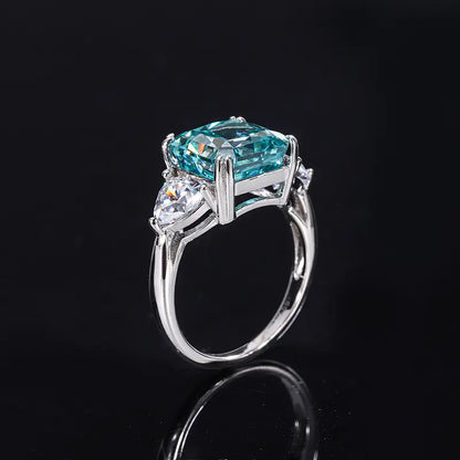 S925 Silver High Carbon Diamond Ring