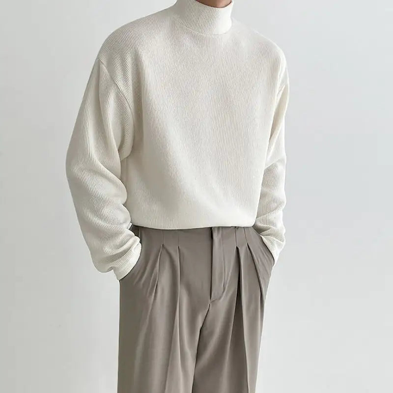 Thickened Versatile Solid Cotton T-Shirt for Men