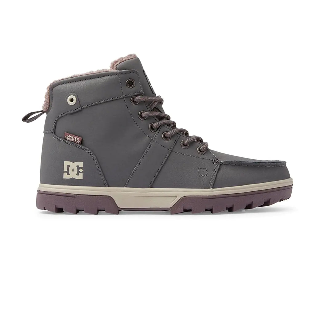 DC Mens Woodland Ankle Boot Grey 11.5