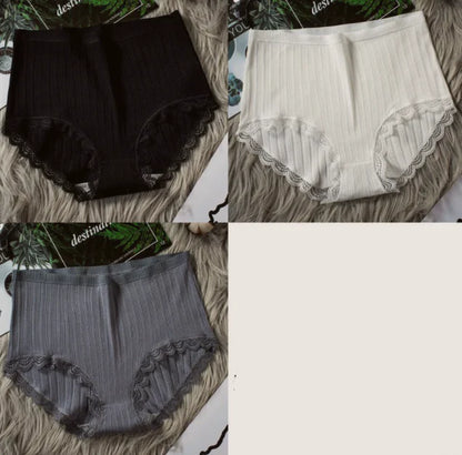 High Waist Breathable Cotton Underwear for Women