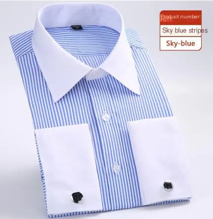 Classic French Business Dress Shirt for Men