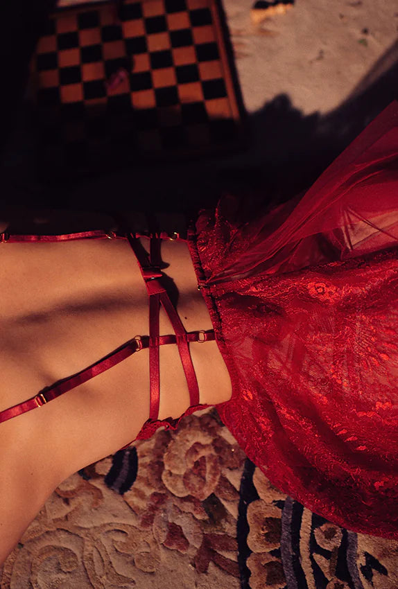 Lace Embroidered Irregular Cami Nightwear for Summer