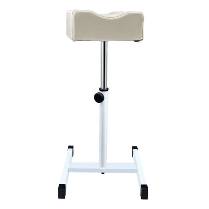 CHAOEEMY Pedicure Foot Rest Adjustable Manicure Height Technician Stand Stool with Non-Slip Legs Nail Equipment Salon SpaLight Gray