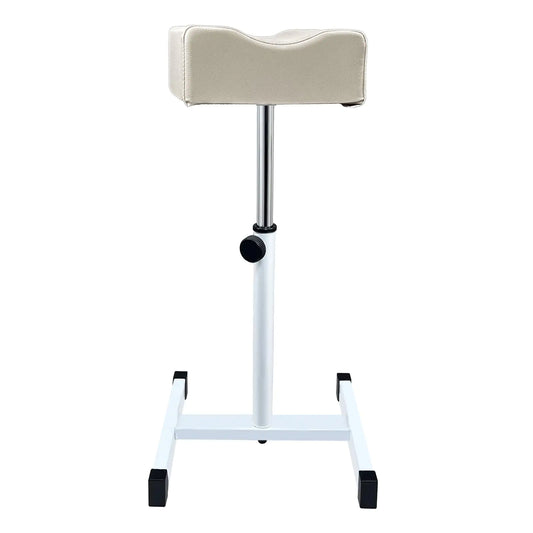 CHAOEEMY Pedicure Foot Rest Adjustable Manicure Height Technician Stand Stool with Non-Slip Legs Nail Equipment Salon SpaLight Gray