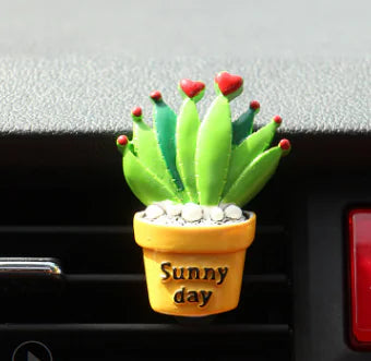 Car Air Vent Perfume Clip with 3D Cartoon Design