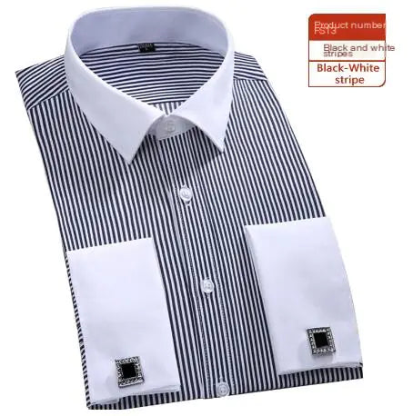 Classic French Business Dress Shirt for Men