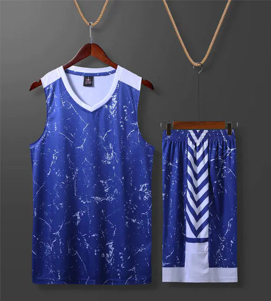 Men's Youth Basketball Uniforms and Tracksuit Set