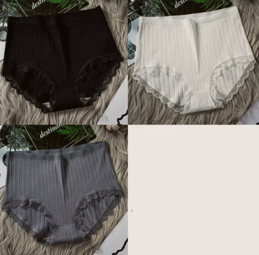 High Waist Breathable Cotton Underwear for Women