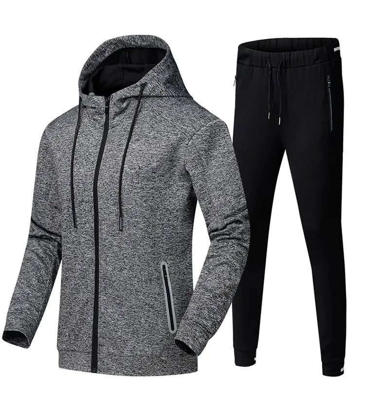 Men's Sports Tracksuit with Hoodie and Pants Set