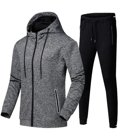 Men's Sports Tracksuit with Hoodie and Pants Set