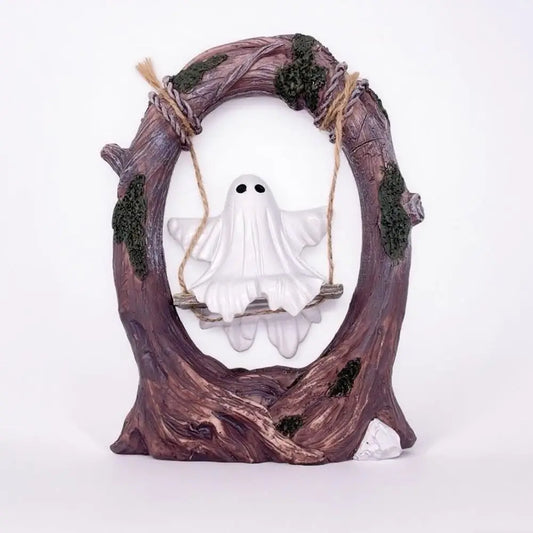 Halloween Themed Halloween Swing Ghost Ornament Handicraft Statue Spooky Ghosts Decor Funny Doll Model