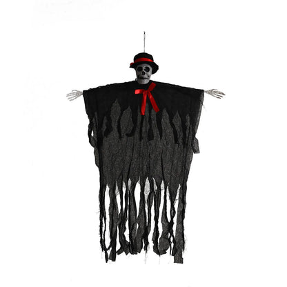 Halloween Hooded Skeleton Haunted House Hanging Ornaments Halloween Scene Layout Decorations Holiday Decorative Supplies