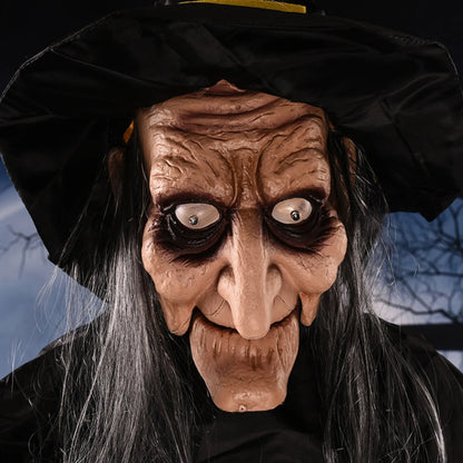 Halloween Sound Activated Horror Electric Witch Toy Halloween Bar Outdoor Decoration Props Halloweeen Decorations