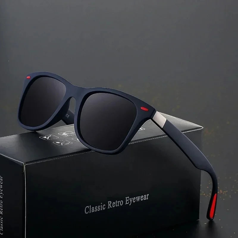 Polarized Sunglasses Unisex Rectangle Vintage Sunglasses Design Retro Sun Glasses Man Eyeglass Casual Goggles UV400 Eyewear