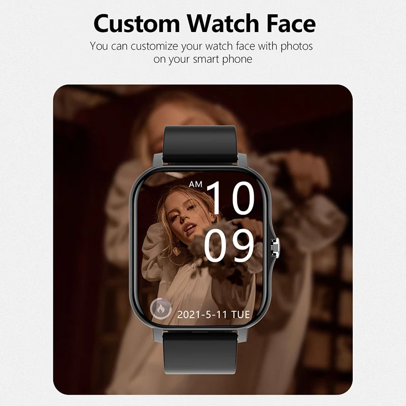 Sport Smart Watch Fitness Clock Health Monitor Waterproof Smartwatch Bluetooth Call Watches for Men Women IOS Xiaomi Huawei 2025