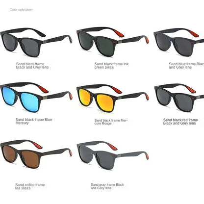 Polarized Sunglasses Unisex Rectangle Vintage Sunglasses Design Retro Sun Glasses Man Eyeglass Casual Goggles UV400 Eyewear