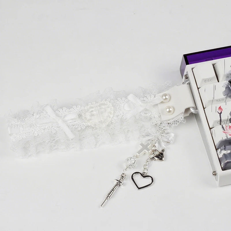 Lace Keyboard Ribbon Mechanical Keyboard Strap Universal Personalized Keyboard Ribbon Keyboard Decor Accessories