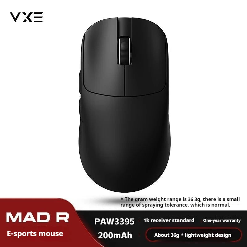 Vxe Mad R/R Major Gaming E-Sports Mouse Paw3395/3950 Dual-Mode Nonporous Lightweight Ergonomic Standard 8k
