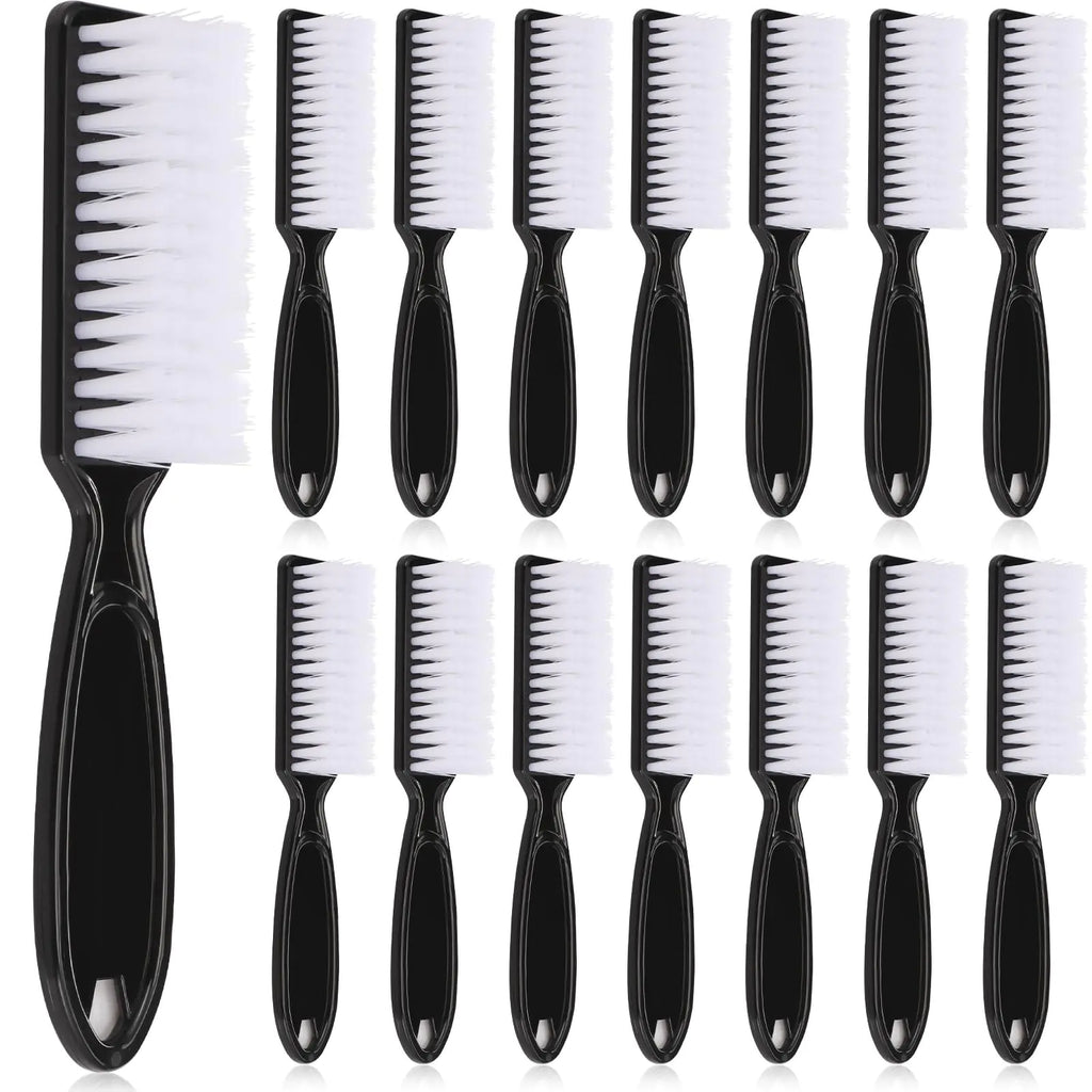 15 Pieces Nail Brush for Cleaning Fingernails Nail Scrub Manicure Brush Handle Grip Cleaning Brushes Pedicure Brush for Toes and Nails Cleaning (Black)