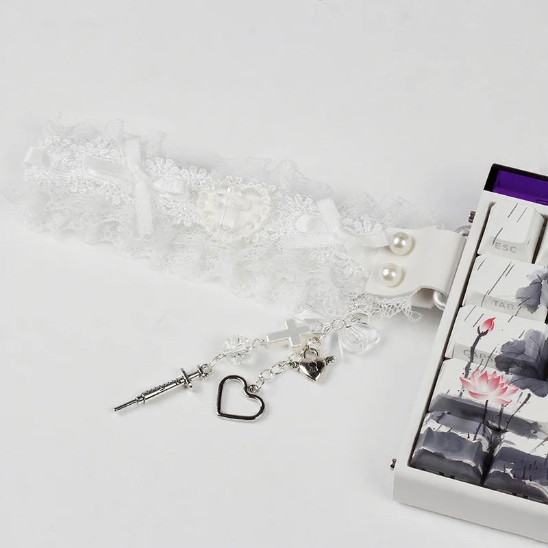 Lace Keyboard Ribbon Mechanical Keyboard Strap Universal Personalized Keyboard Ribbon Keyboard Decor Accessories