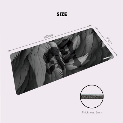 FANTECH Strikepad MST491 Gaming Mousepad Alluring Holographle Design 490x420x3mm Mouse Mat Waterproof and No Edge Stitching