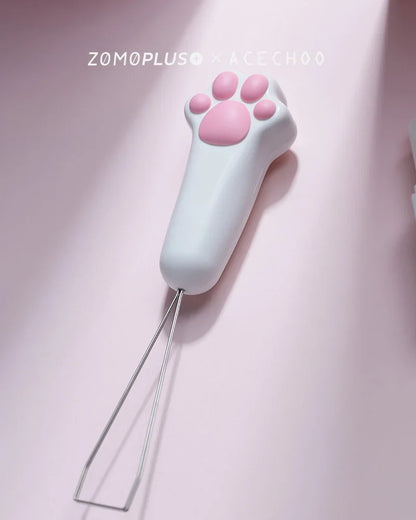 ZOMO Key Puller Pink Cute Cat Claw ABS Material Fairy Wand Golden Hoop Cherry Wire Key Puller Keyboard Keycap Replace Tools