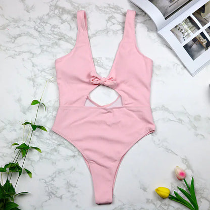 2020 Trending Hollow Backless One-Piece Swimsuit