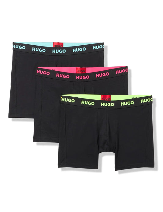 HUGO Three Pack Jersey Cotton Boxer Briefs
