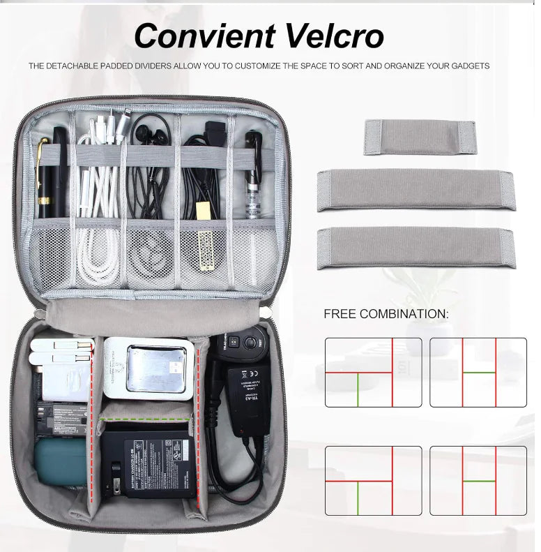 Portable USB Gadget Organizer and Storage Pouch Case