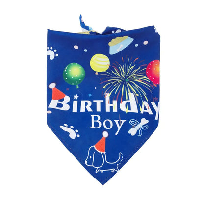 Tanpopo Cartoon Pet Birthday Hats and Bandanas