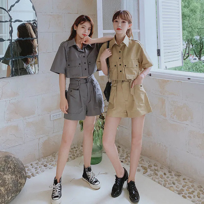 Trendy Women's Summer Cargo Shorts Set (2020)