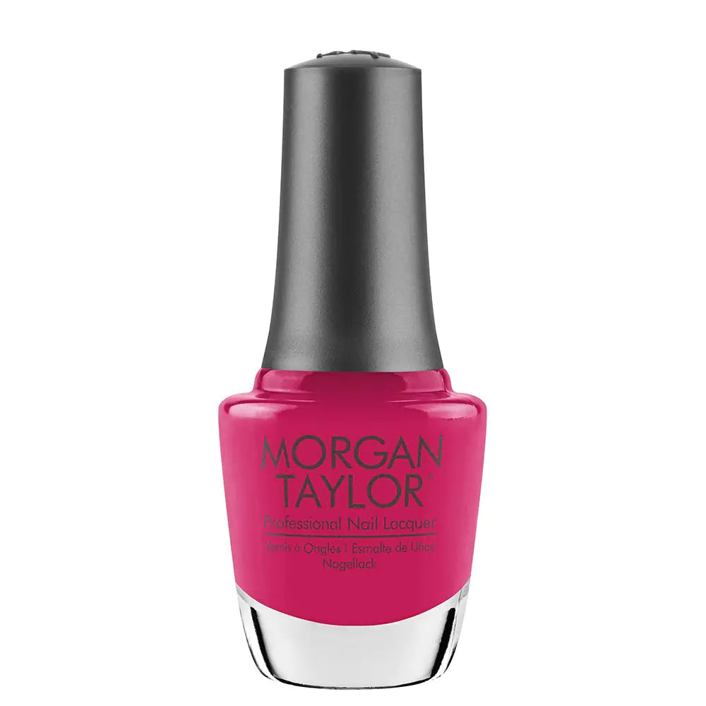 Morgan Taylor Nail Lacquer (Tropical Punch) Bright Pink Professional Lacquer Vibrant Chip-Resistant Fast-Drying Long-Lasting High-Shine Perfect for Manicures & Pedicure 0.5 ounce.