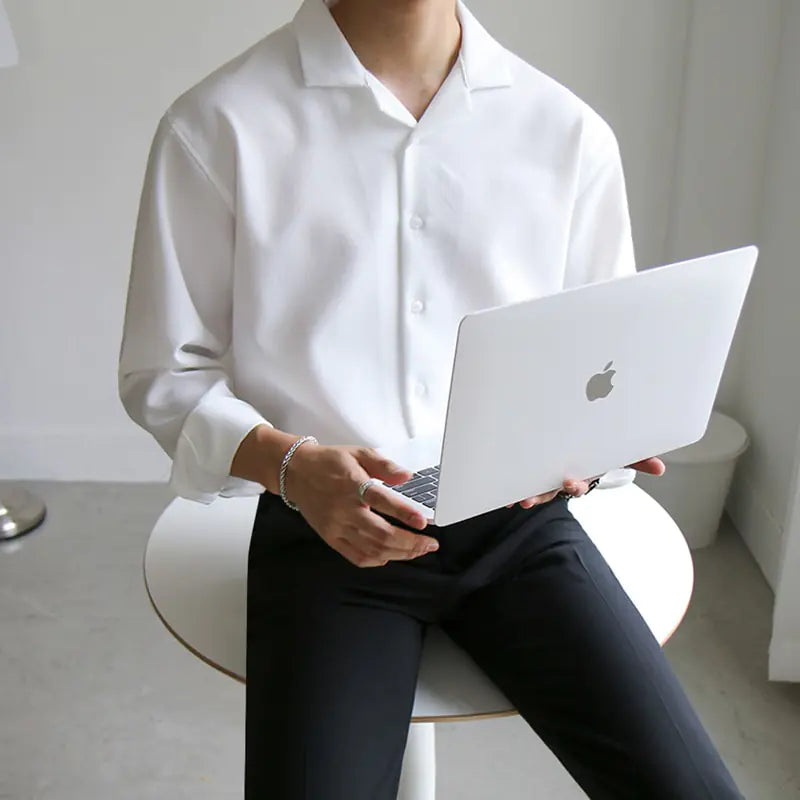 Korean Style Loose Long Sleeve Shirt for Men