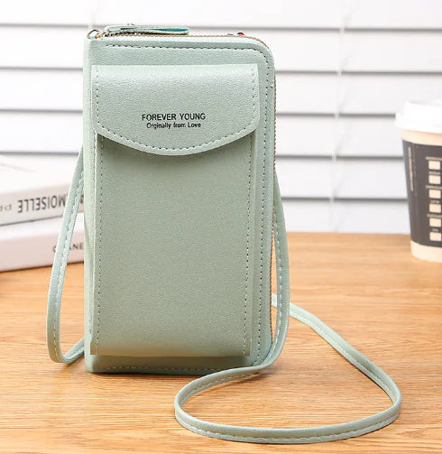 Diagonal Zipper Bag for Women’s Mobile Phones
