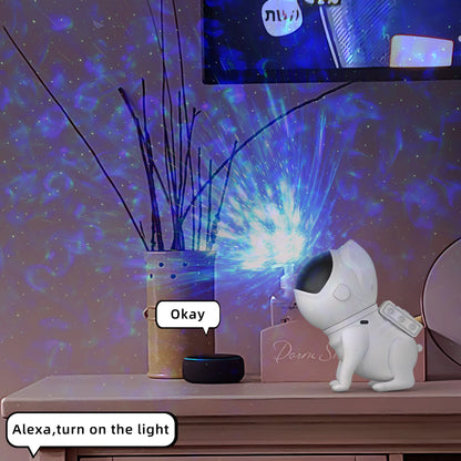 Space Dog Star Ceilling Light Sky galaxy Light Astronaut Star Projector for Bedroom