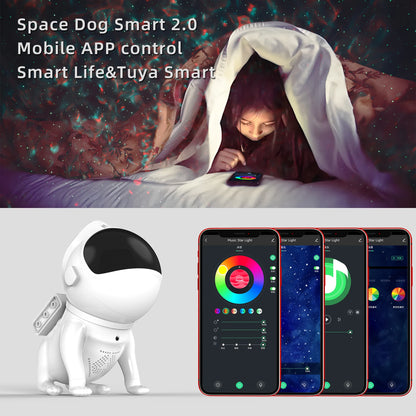 Space Dog Star Ceilling Light Sky galaxy Light Astronaut Star Projector for Bedroom
