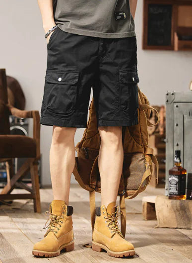 Men's Casual Cargo Shorts with Multiple Pockets
