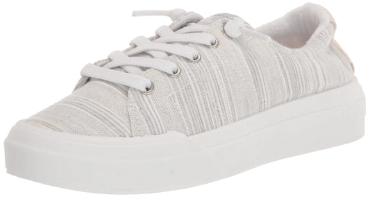 Roxy Womens Rae Sneaker Shoe Grey 7