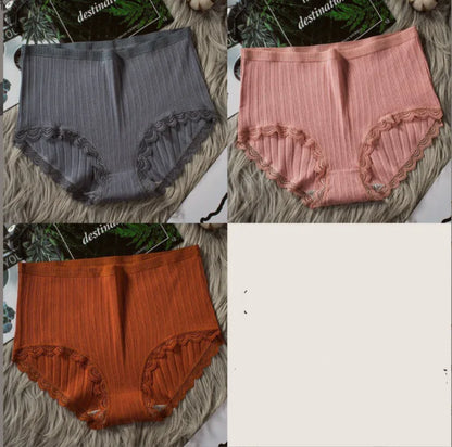 High Waist Breathable Cotton Underwear for Women