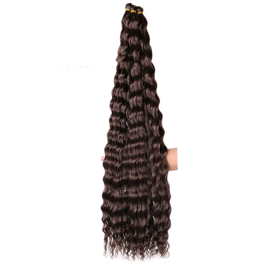 32-Inch Deep Curve Crochet Chemical Fiber Wig