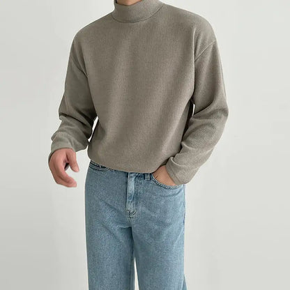 Thickened Versatile Cotton Solid T-Shirt for Men