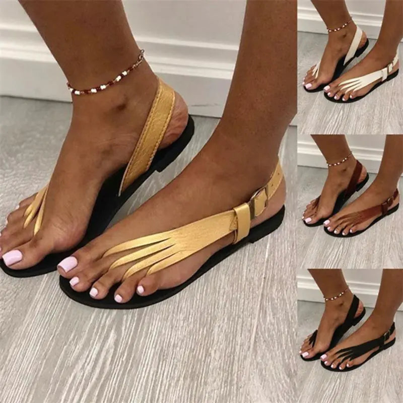 Large Size Women's Fashion Flat Flip Flops Sandals