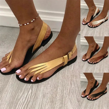 Large Size Women's Fashion Flat Flip Flops Sandals