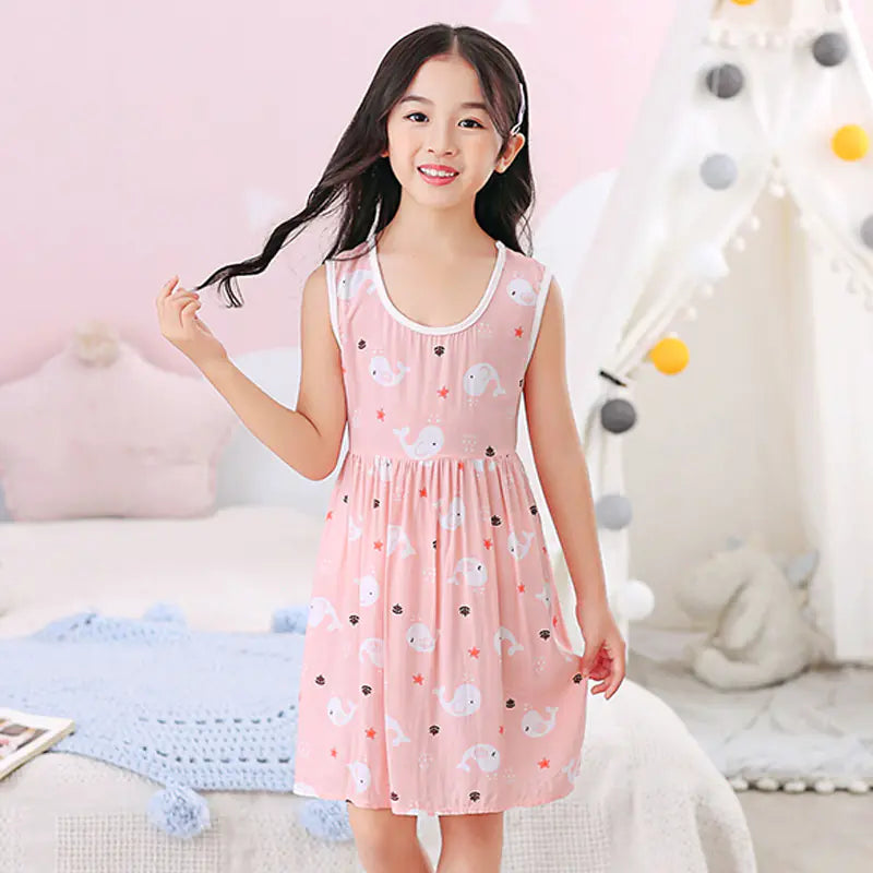 Cotton Silk Summer Dresses for Girls