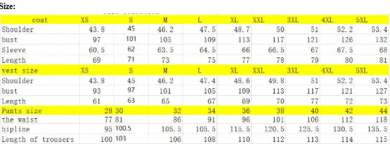 Men's Three-Piece Wedding Suit