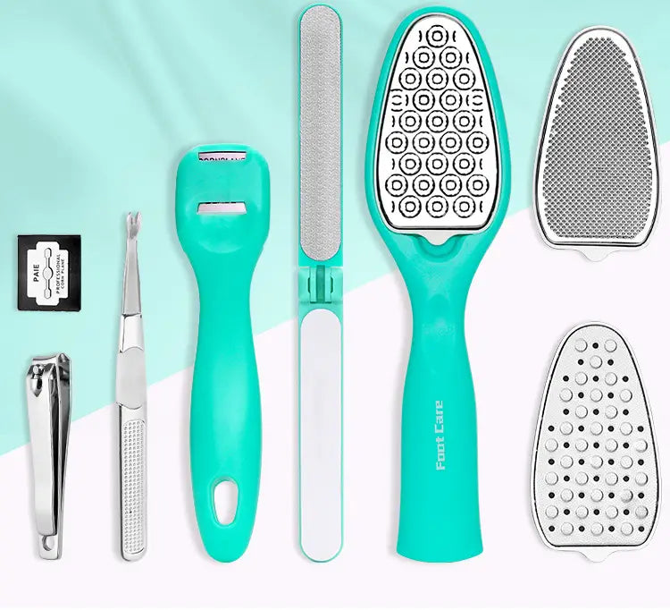 8-in-1 Pedicure Kit with Foot Files and Callus Remover