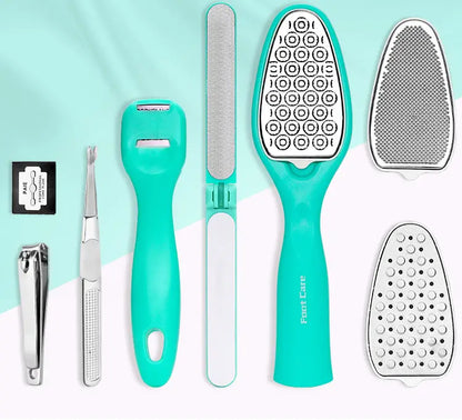 8-in-1 Pedicure Kit with Foot Files and Callus Remover