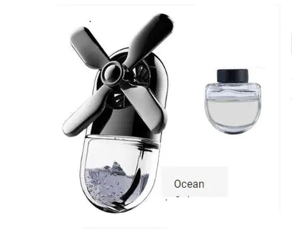 Car Air Vent Perfume Fan with Lasting Fragrance Decor